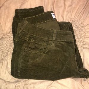 Olive green corduroy pants!